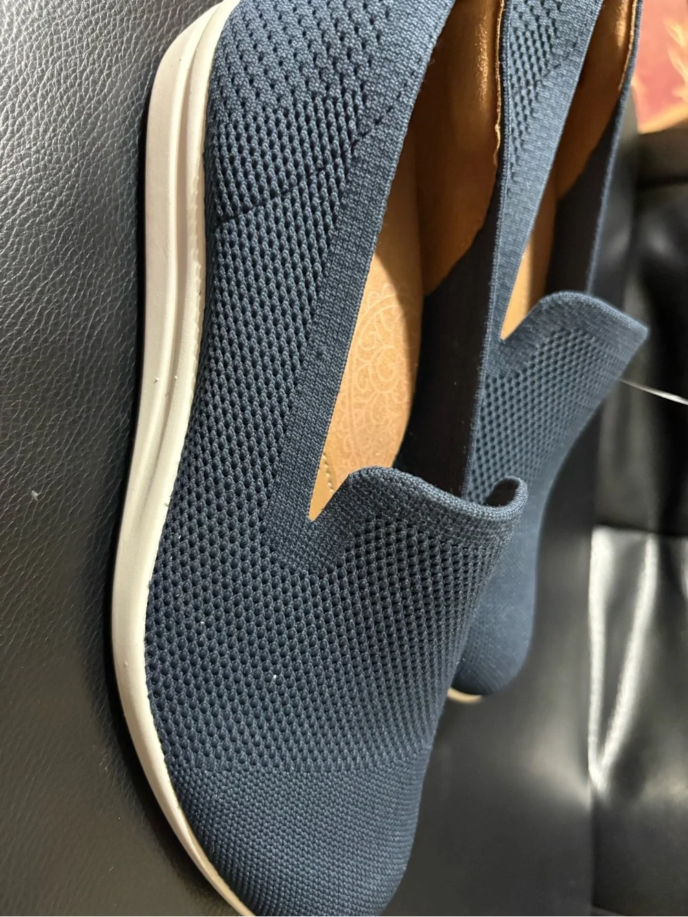 Clarks Women's Slip-On Knit Loafers in Blue